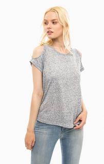 Синяя футболка с круглым вырезом Mustang