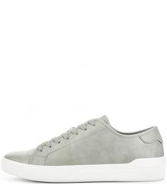 Серые кеды из натуральной кожи Aldo