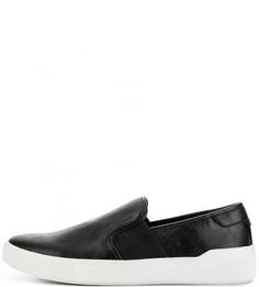 Черные слипоны с втачной стелькой Aldo