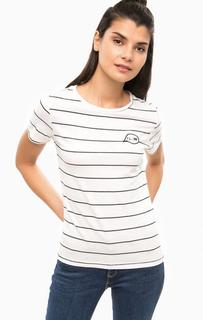 Хлопковая футболка с нашивкой Only