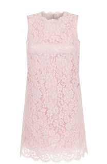 Кружевное мини-платье без рукавов Dolce &amp; Gabbana