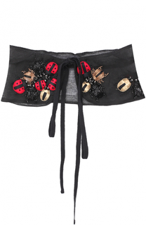 Шелковый воротник с аппликацией REDVALENTINO