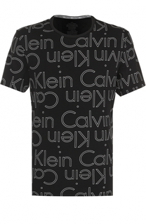 Хлопковая футболка с круглым вырезом Calvin Klein