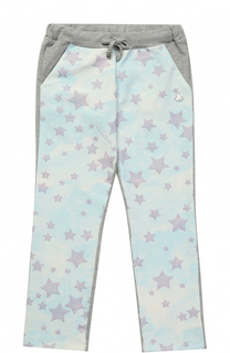 Спортивные брюки с принтом и логотипом бренда Roberto Cavalli