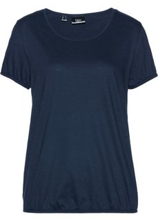 Футболка с коротким рукавом (темно-синий) Bonprix