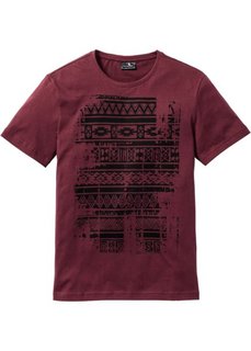Футболка Slim Fit (темно-красный) Bonprix