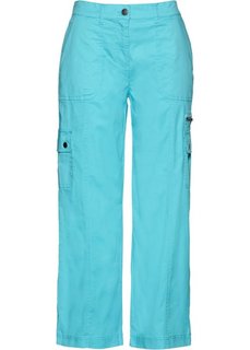 Брюки 7/8 с широкими брючинами (нежно-бирюзовый) Bonprix