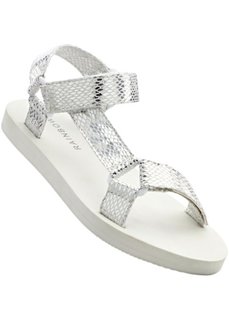 Сандалии (белый со змеиным узором) Bonprix