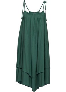 Платье на бретелях (темно-зеленый) Bonprix