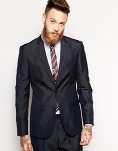 Пиджак зауженного кроя ASOS - Темно-синий