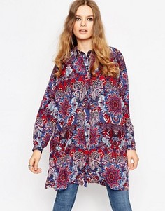 Oversize-блузка с принтом пейсли ASOS - Мульти