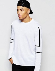 Джемпер с оригинальными рукавами ASOS - Белый