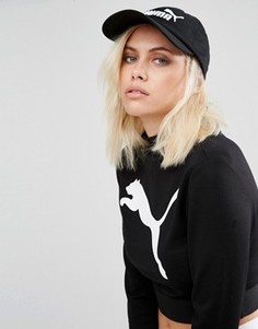 Черная классическая бейсболка с логотипом Puma - Черный