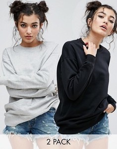 2 oversize-свитшота ASOS - Скидка 15 - Мульти