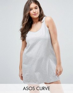 Платье-майка мини ASOS CURVE - Серый
