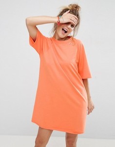 Трикотажное платье с рукавами реглан ASOS - Оранжевый