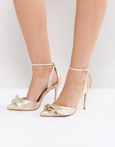 Туфли на каблуке цвета металлик Carvela - Золотой