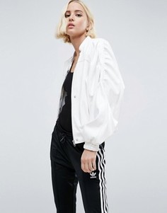 Куртка из искусственной кожи в стиле 80-х ASOS - Белый