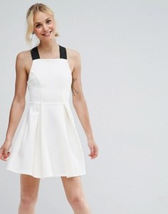 Сарафан с широкими эластичными бретельками ASOS Premium - Кремовый