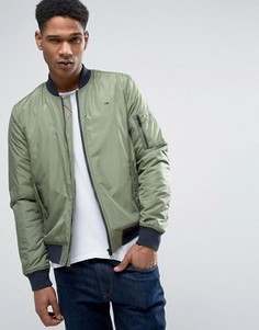Зеленый нейлоновый бомбер Tommy Hilfiger Denim - Зеленый