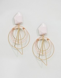 Броские серьги-кольца ASOS - Золотой