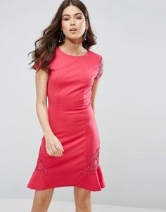 Платье с кружевными рукавами Little Mistress - Розовый