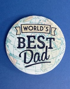 Подставка под напитки с надписью Worlds Best Dad Sass &amp; Belle - Мульти