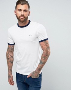 Белая футболка зауженного кроя Fred Perry Sports Authentic - Белый