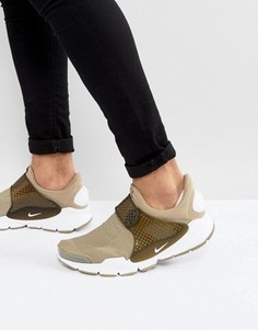 Зеленые кроссовки Nike Sock Dart 819686-200 - Зеленый