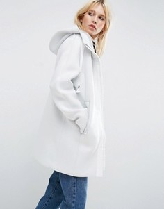 Куртка с контрастной молнией ASOS - Белый