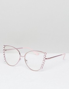 Очки кошачий глаз ASOS - Розовый
