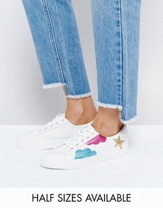 Кроссовки на шнуровке ASOS DIAMOND SKY - Белый