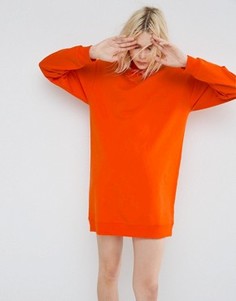Платье-свитшот в стиле oversize ASOS Ultimate - Оранжевый