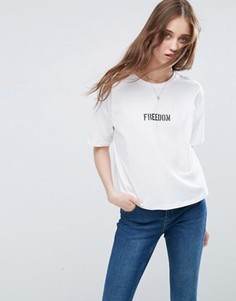 Футболка с принтом ASOS - Белый
