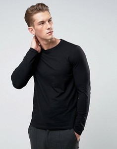 Лонгслив с круглым вырезом ASOS - Черный