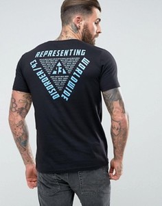 Футболка с треугольным принтом ASOS - Черный