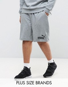 Серые трикотажные шорты Puma PLUS ESS No.1 83826103 - Серый