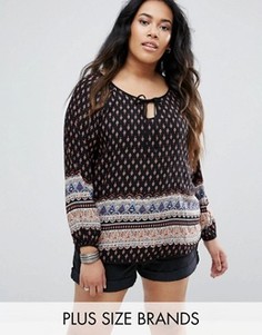 Свободный топ Brave Soul Plus - Черный