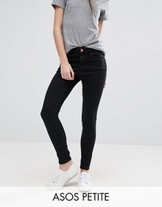 Черные джинсы скинни ASOS PETITE RIDLEY - Черный