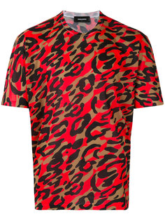 футболка с леопардовым принтом Dsquared2