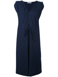 однотонное платье с запахом Jil Sander