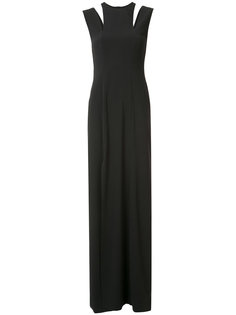 платье с вырезом на плечах Halston Heritage