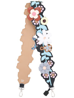 floral embroidered strap Fendi