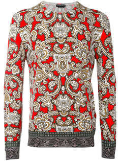 свитер с узором пейсли Alexander McQueen