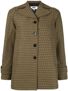 тканая куртка в клетку Mm6 Maison Margiela