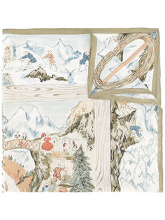 Les Joies De La Montagne scarf Hermès Vintage