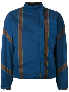 woven stripe jacket Versace Vintage