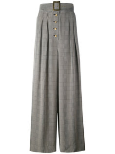 checked palazzo pants Chanel Vintage