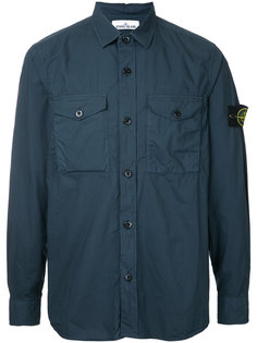 рубашка с заплаткой с логотипом Stone Island