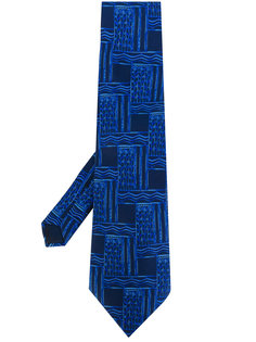 printed vintage tie  Lanvin Vintage